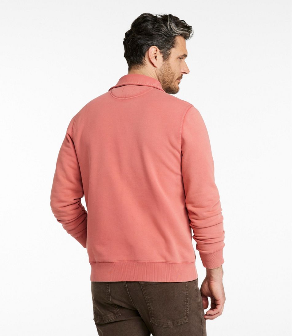 Men's Sunwashed Sweatshirt, Quarter-Zip Polo, Long-Sleeve / L.L.Bean