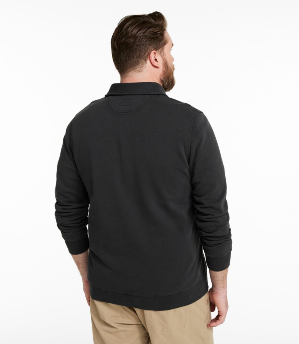 Men's Sunwashed Sweatshirt, Quarter-Zip Polo, Long-Sleeve / L.L.Bean