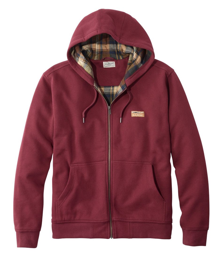 Men's Katahdin Iron Works® Hooded Sweatshirt, Flannel-Lined / L.L.Bean