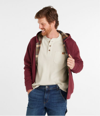 Men's Katahdin Iron Works® Hooded Sweatshirt, Flannel-Lined / L.L.Bean