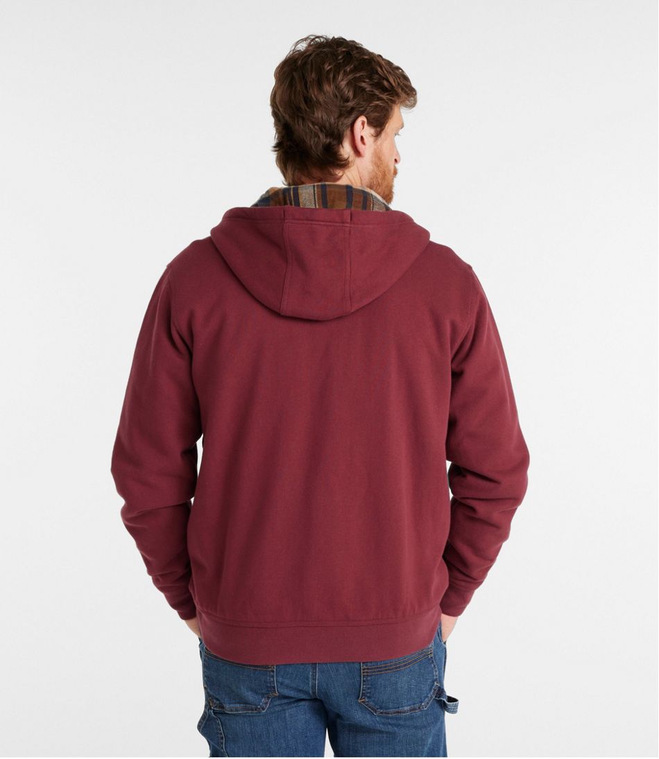 Men's Katahdin Iron Works® Hooded Sweatshirt, Flannel-Lined / L.L.Bean