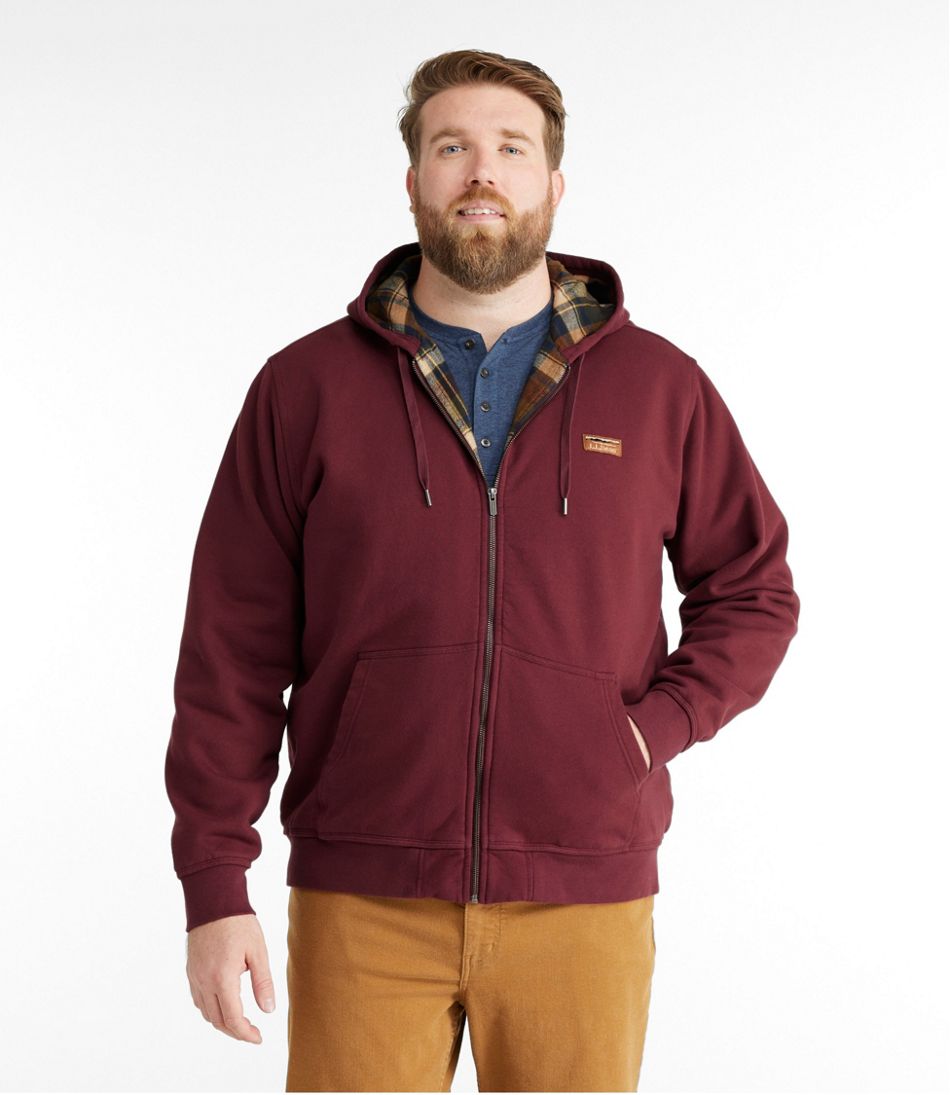 Men's Katahdin Iron Works® Hooded Sweatshirt, Flannel-Lined / L.L.Bean