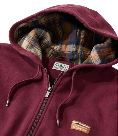 Men's Katahdin Iron Works® Hooded Sweatshirt, Flannel-Lined / L.L.Bean