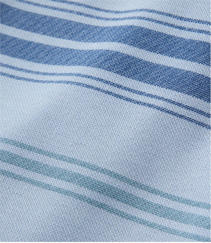 Men's Comfort Stretch Performance® Piqué, Quarter-Zip Pullover, Stripe / L.L.Bean