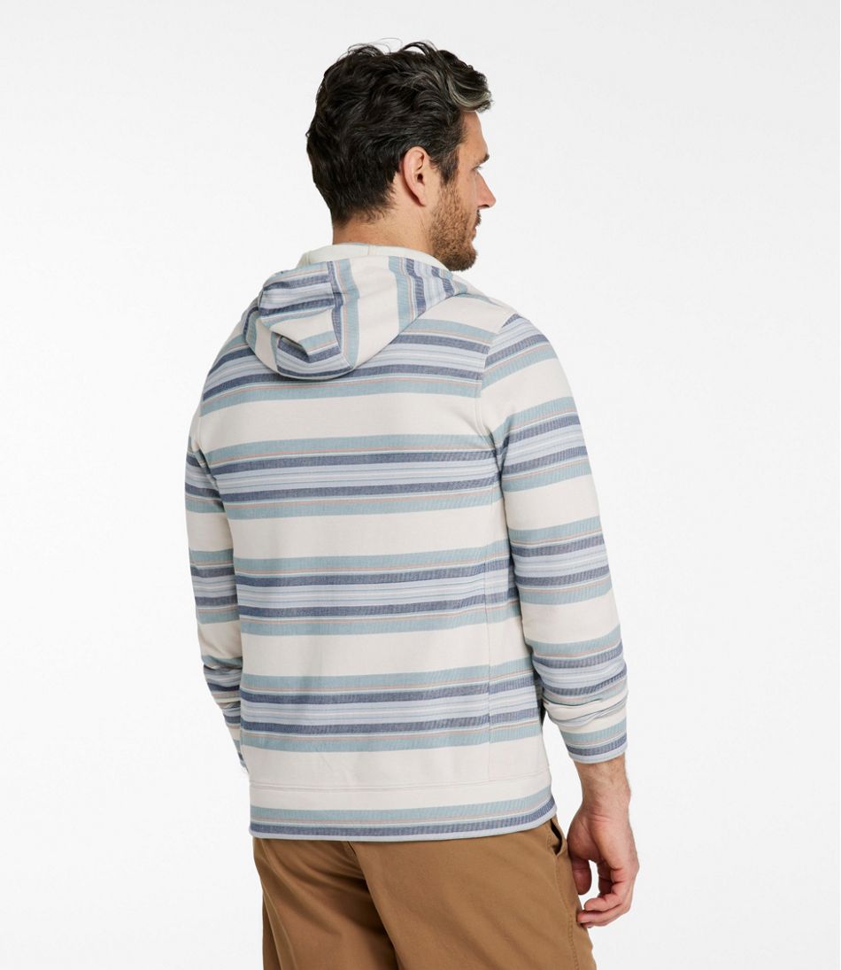 Men's Comfort Stretch Performance® Piqué, Full-Zip Hoodie, Stripe / L.L.Bean
