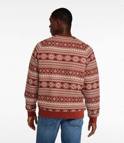 Men's Bean's Quilted Sweatshirt, Crewneck, Print / L.L.Bean