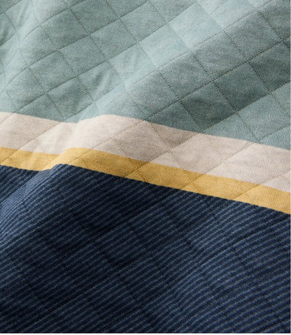 Men's Quilted Sweatshirt, Crewneck, Stripe / L.L.Bean