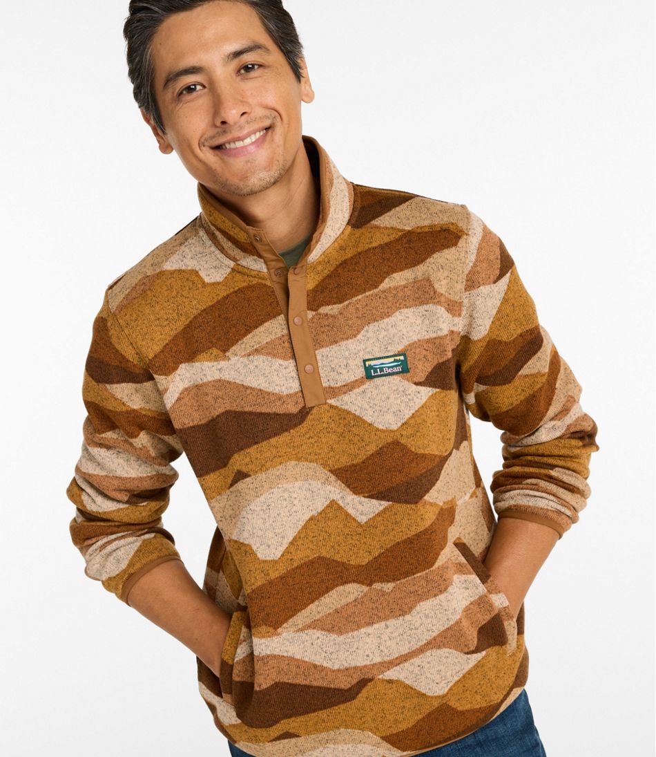 Men's Sweater Fleece Pullover, Print / L.L.Bean