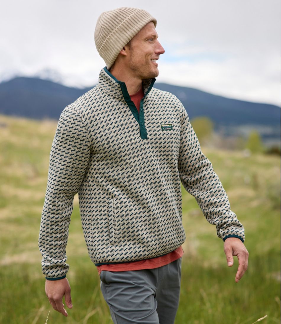 Men's Sweater Fleece Pullover, Print / L.L.Bean