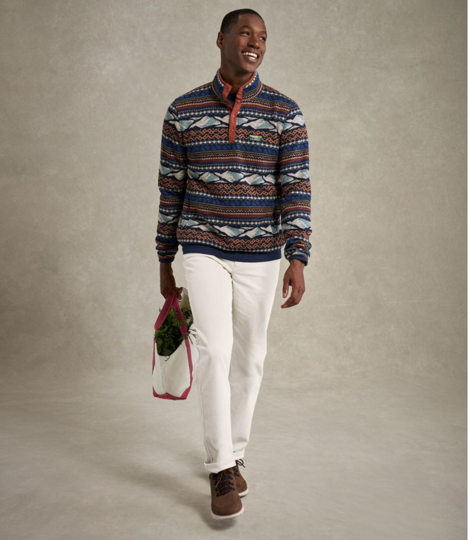 Men's Sweater Fleece Pullover, Print / L.L.Bean