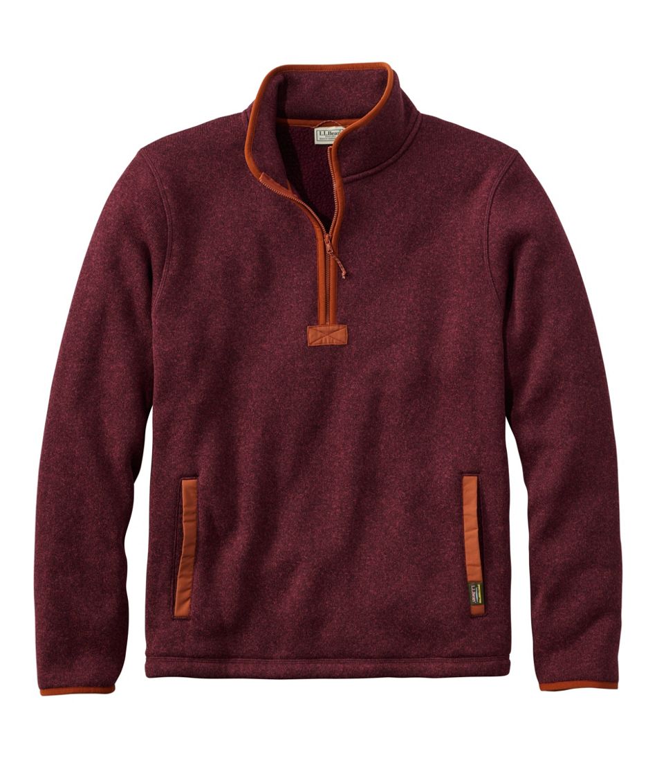 Men's Bean's Sweater Fleece Half-Zip Pullover / L.L.Bean