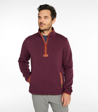 Men's Bean's Sweater Fleece Half-Zip Pullover / L.L.Bean
