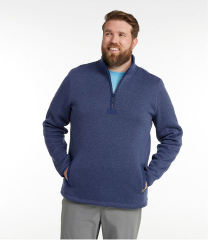 Men's Bean's Sweater Fleece Half-Zip Pullover / L.L.Bean