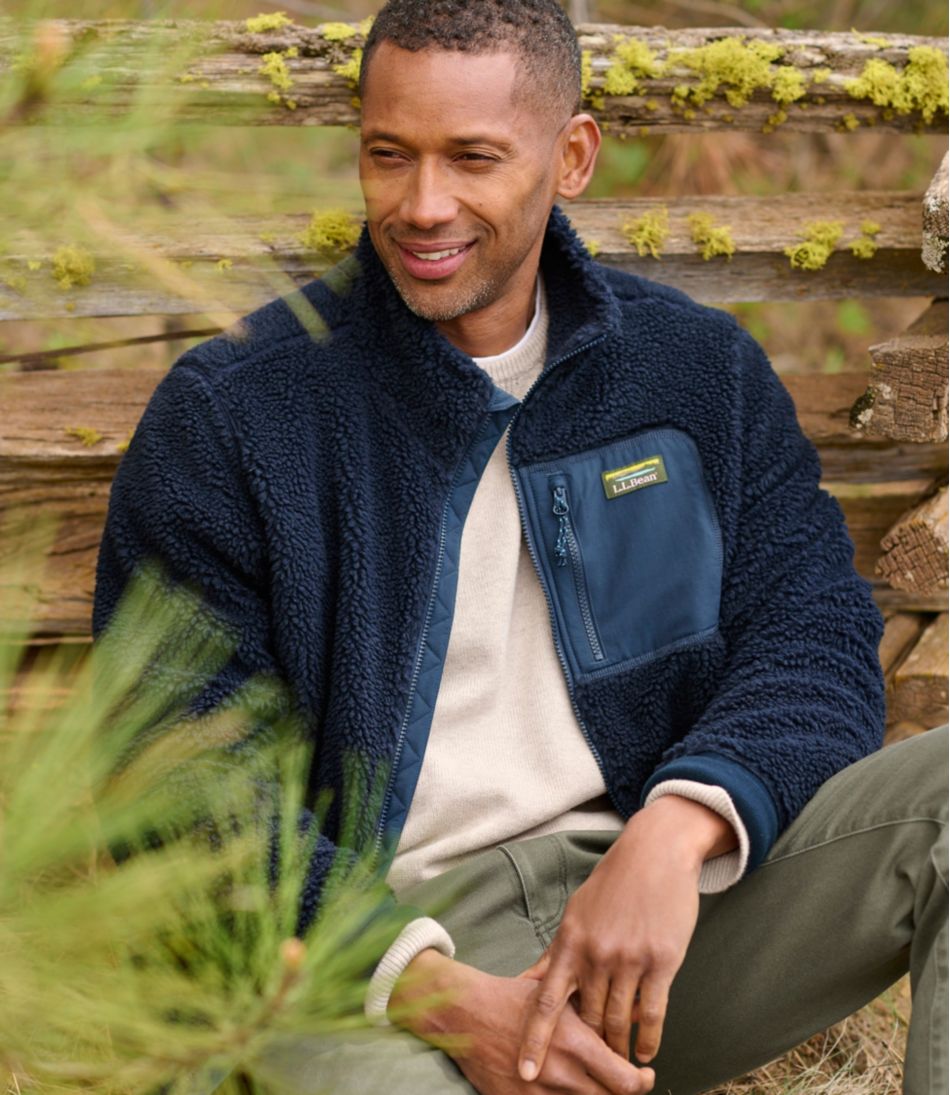 Men's Bean's Sherpa Fleece Jacket / L.L.Bean