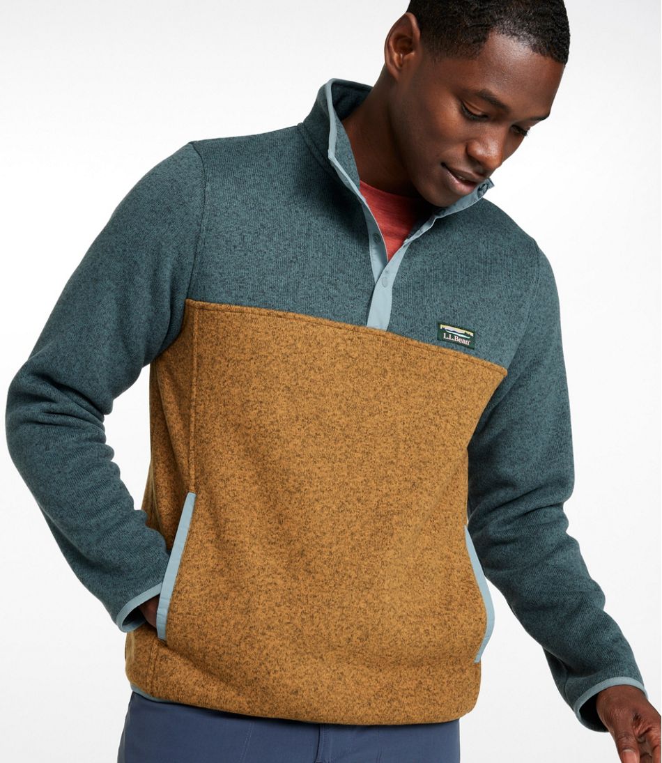 Men's Sweater Fleece Pullover, Colorblock / L.L.Bean