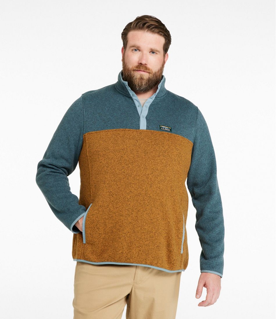 Men's Sweater Fleece Pullover, Colorblock / L.L.Bean