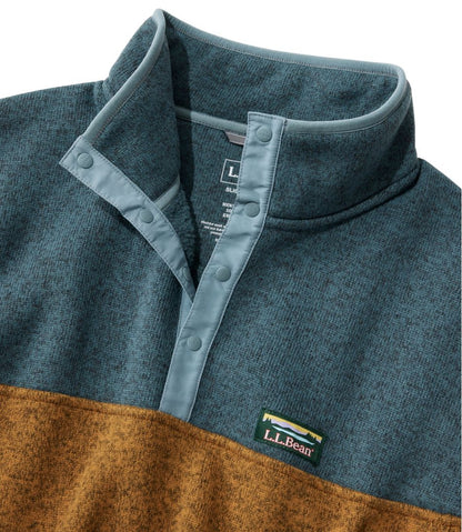 Men's Sweater Fleece Pullover, Colorblock / L.L.Bean