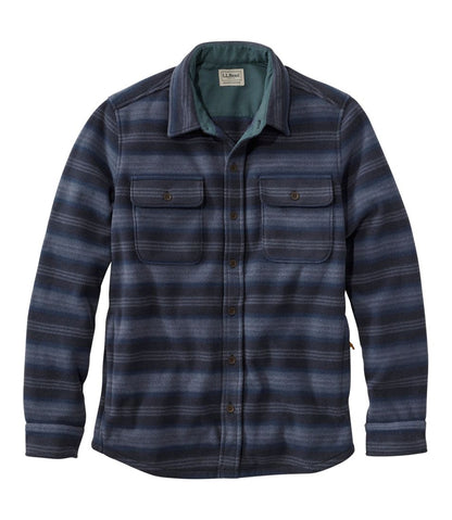 Men's Bean's Mariner Fleece Shirt, Print / L.L.Bean