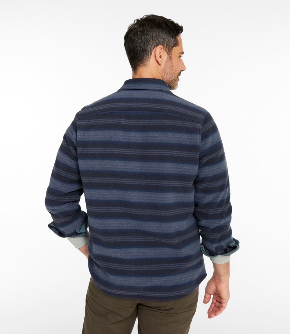Men's Bean's Mariner Fleece Shirt, Print / L.L.Bean