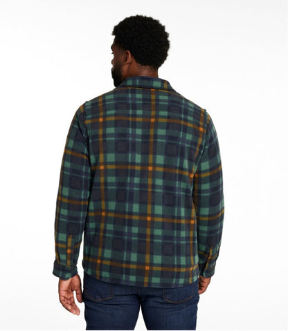 Men's Bean's Mariner Fleece Shirt, Print / L.L.Bean
