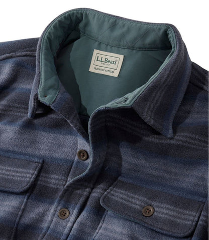Men's Bean's Mariner Fleece Shirt, Print / L.L.Bean