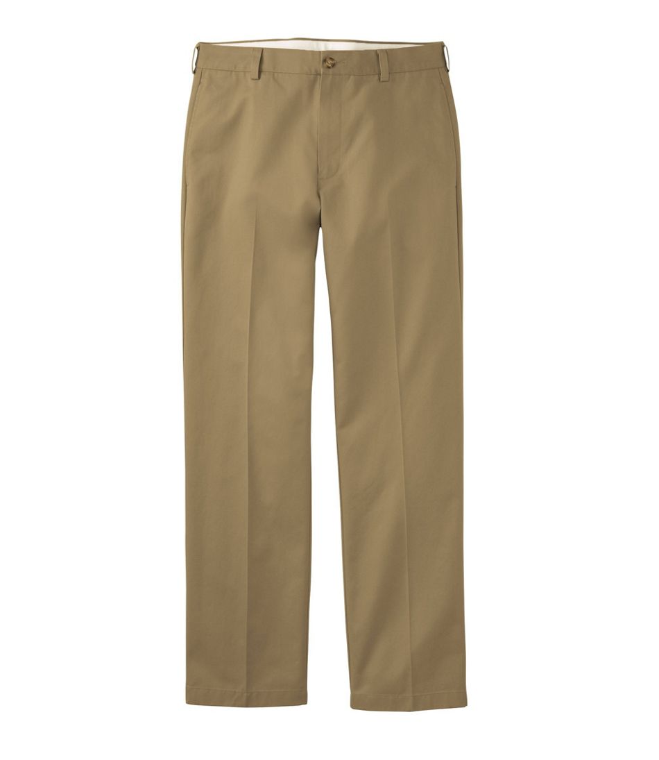 Men's Wrinkle-Free Double L® Chinos, Natural Fit, Hidden Comfort, Plain Front / L.L.Bean
