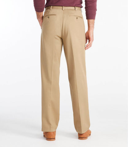 Men's Wrinkle-Free Double L® Chinos, Natural Fit, Hidden Comfort, Plain Front / L.L.Bean
