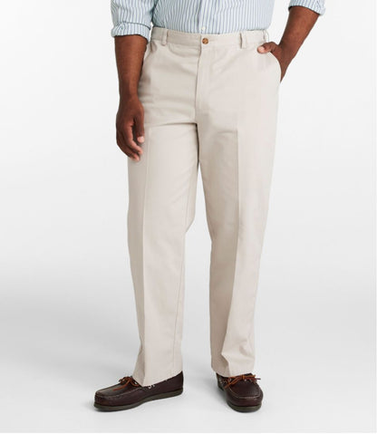 Men's Wrinkle-Free Double L® Chinos, Natural Fit, Hidden Comfort, Plain Front / L.L.Bean