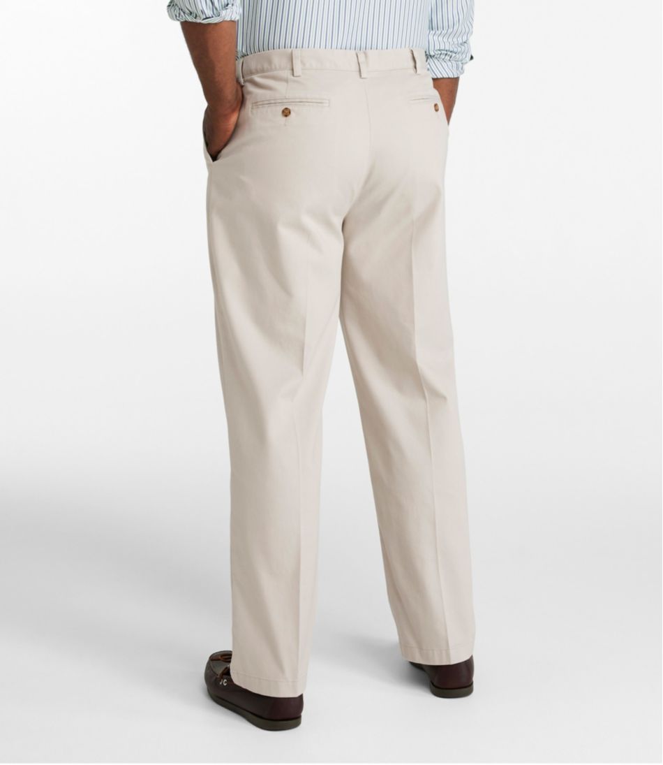 Men's Wrinkle-Free Double L® Chinos, Natural Fit, Hidden Comfort, Plain Front / L.L.Bean