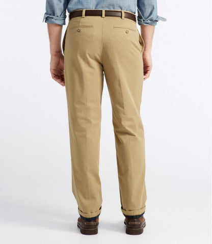 Men's Double L® Chinos, Natural Fit, Plain Front, Flannel-Lined / L.L.Bean