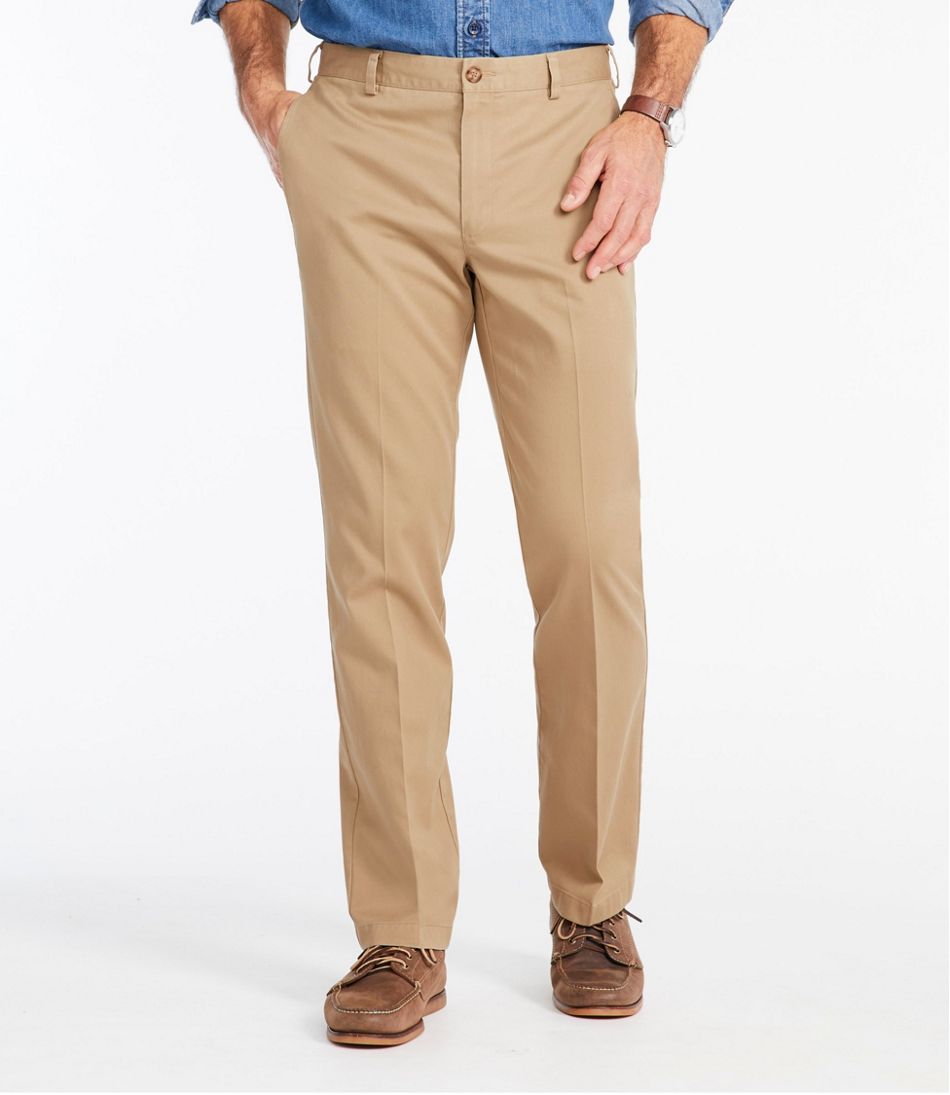 Men's Wrinkle-Free Double L® Chinos, Standard Fit, Plain Front / L.L.Bean