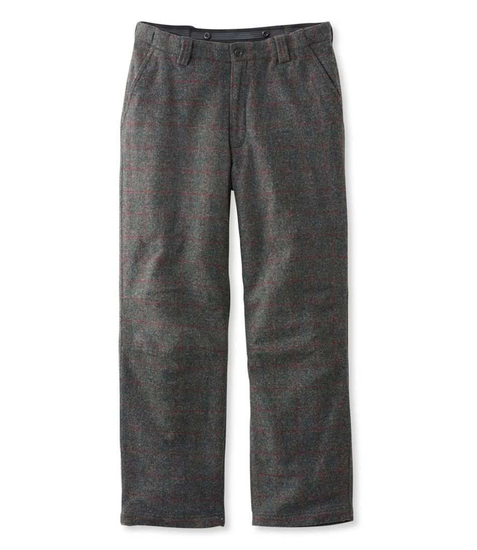 Men's Maine Guide Wool Pants with PrimaLoft, Plaid / L.L.Bean