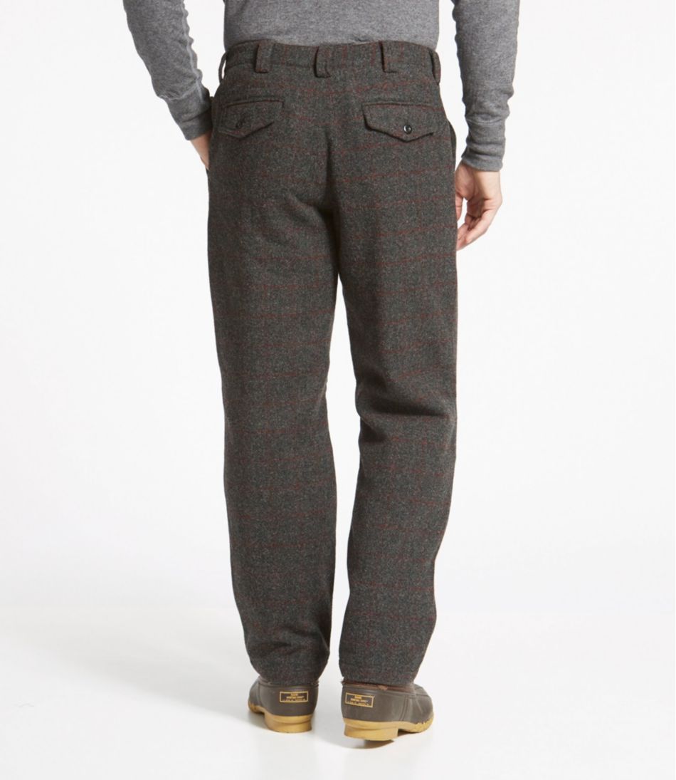 Men's Maine Guide Wool Pants with PrimaLoft, Plaid / L.L.Bean