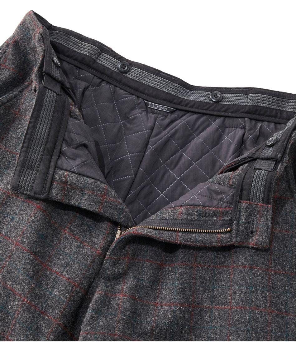 Men's Maine Guide Wool Pants with PrimaLoft, Plaid / L.L.Bean