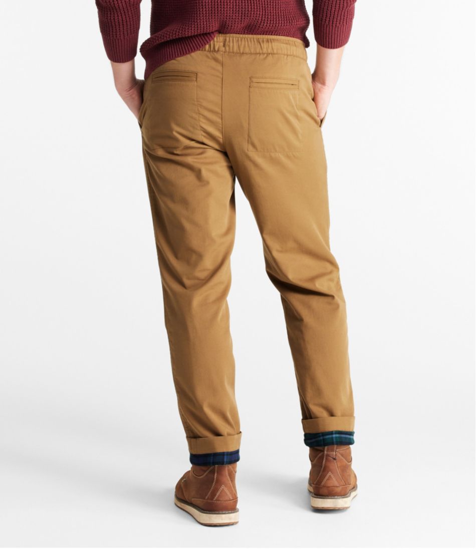 Men's Comfort Stretch Dock Pants, Standard Fit, Straight Leg, Flannel-Lined / L.L.Bean