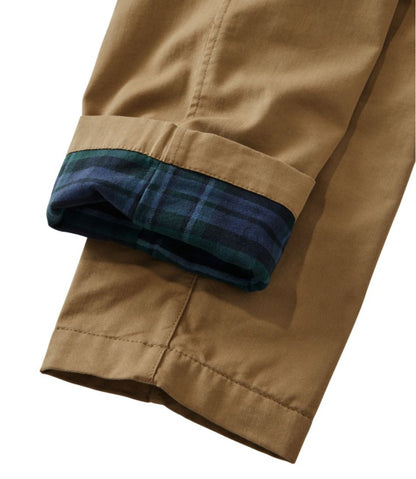 Men's Comfort Stretch Dock Pants, Standard Fit, Straight Leg, Flannel-Lined / L.L.Bean