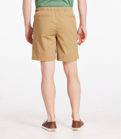 Men's Lakewashed Stretch Khaki Shorts, Pull-On, 8" / L.L.Bean