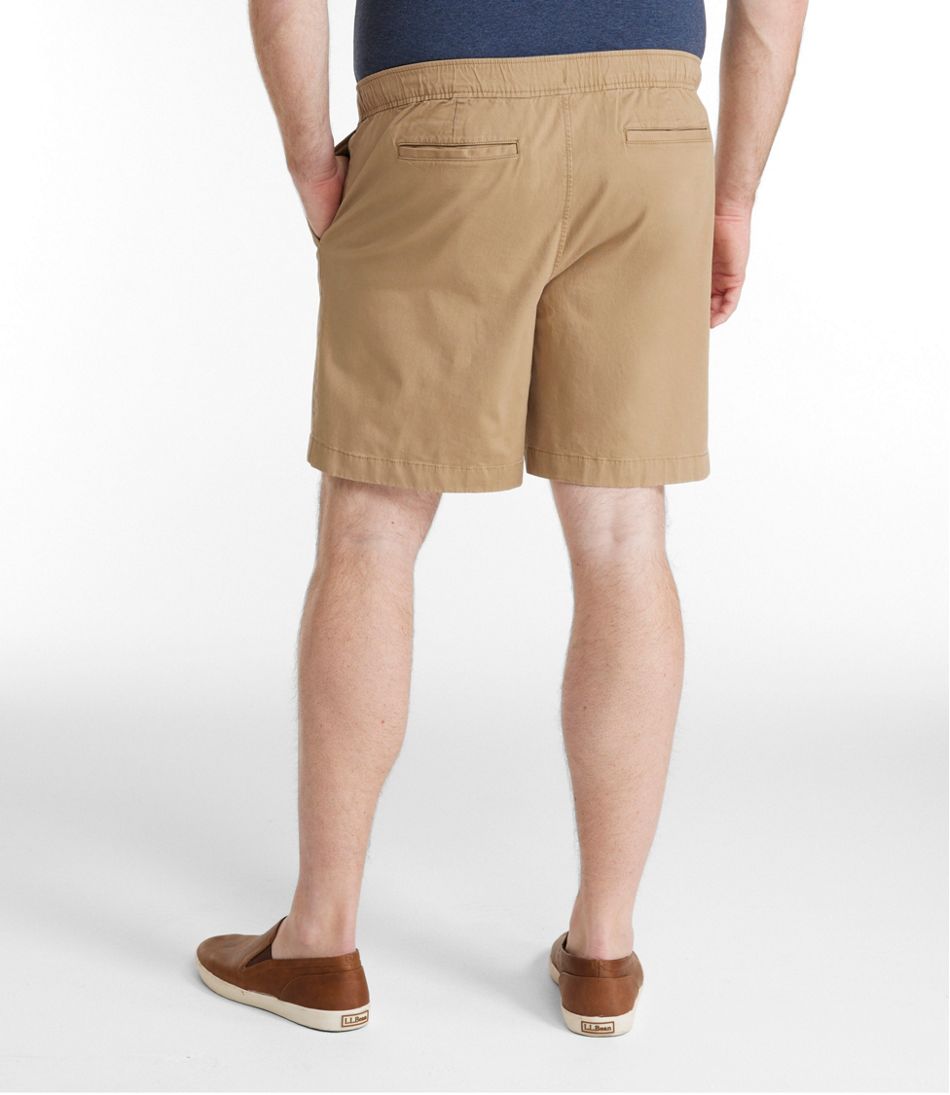 Men's Lakewashed Stretch Khaki Shorts, Pull-On, 8" / L.L.Bean