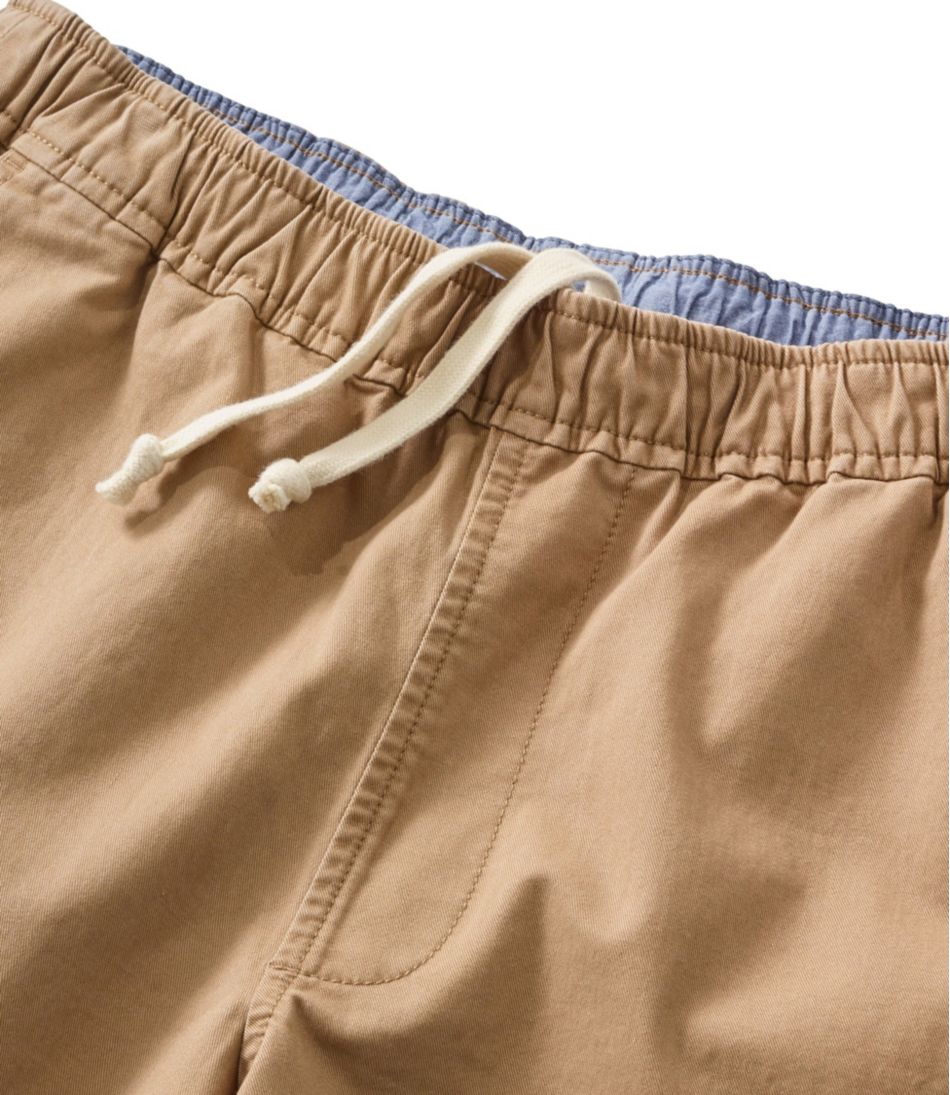 Men's Lakewashed Stretch Khaki Shorts, Pull-On, 8" / L.L.Bean