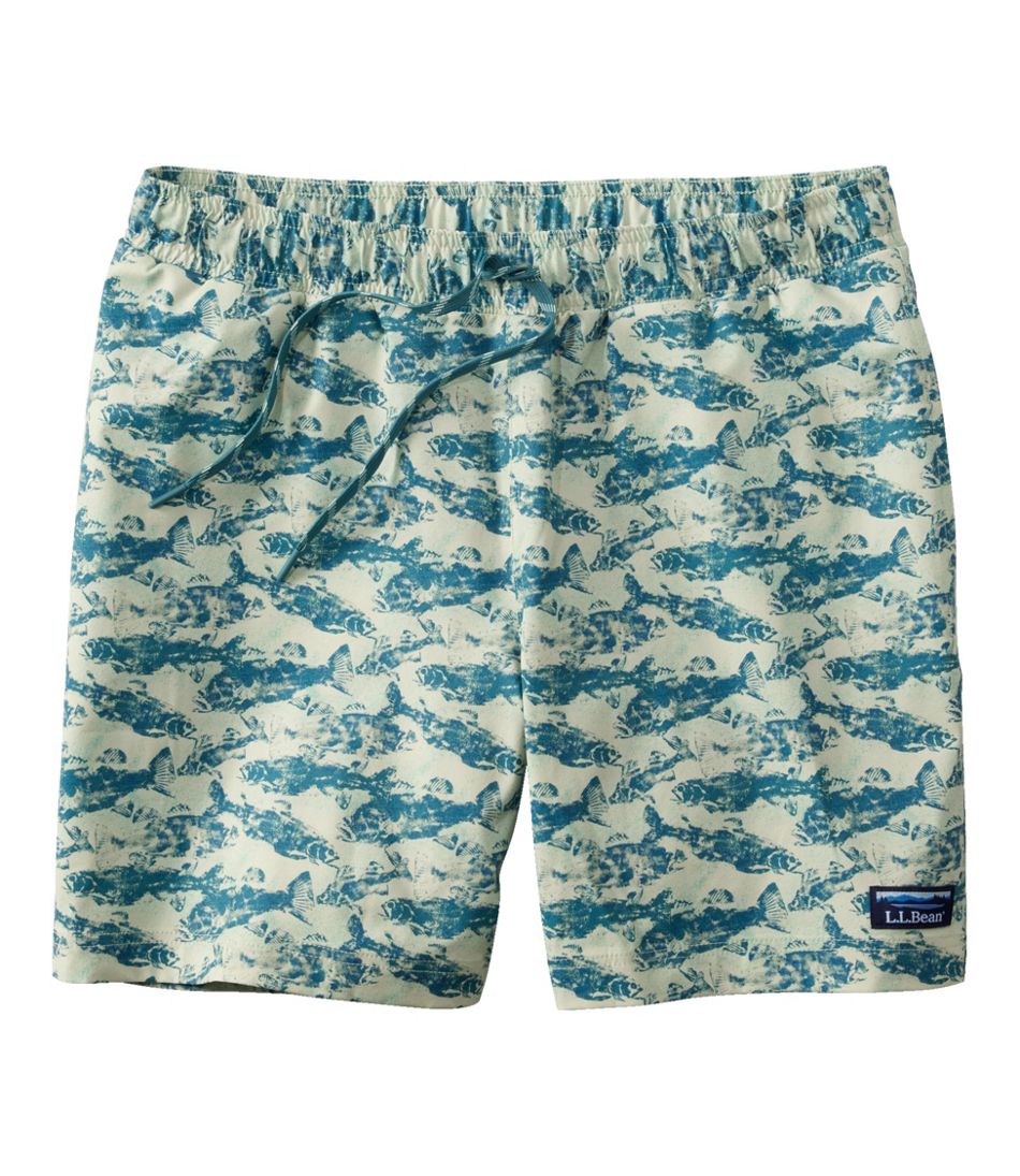 Men's Vacationland Stretch Swim Trunks, Print, 6" / L.L.Bean