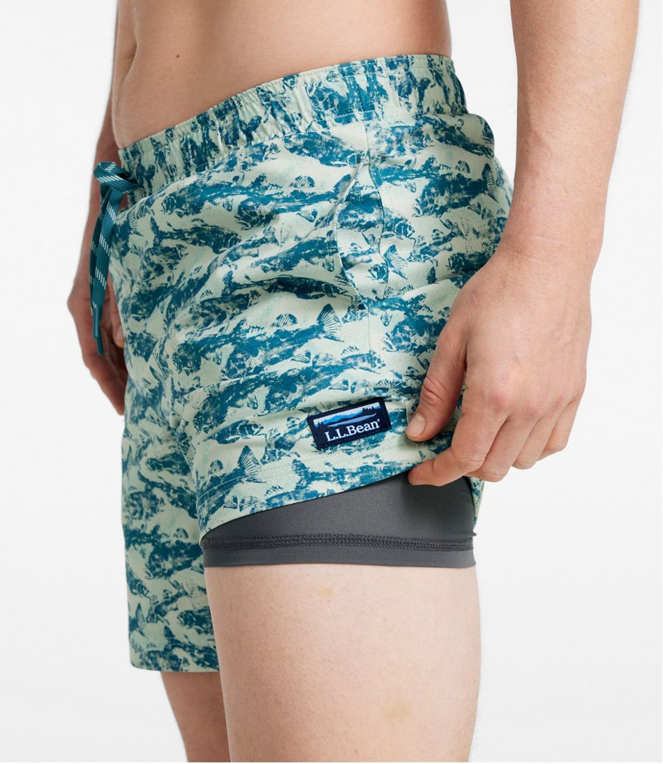 Men's Vacationland Stretch Swim Trunks, Print, 6" / L.L.Bean