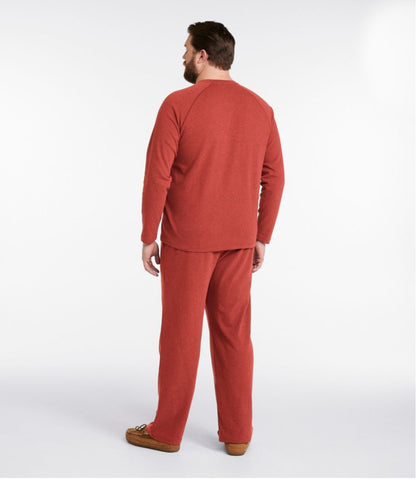 Men's Bean's Cotton Knit Pajamas, Henley PJ Set / L.L.Bean
