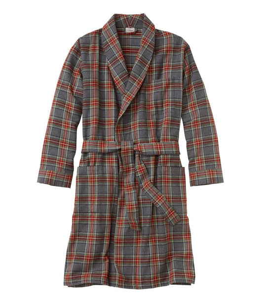 Men's Scotch Plaid Flannel Robe / L.L.Bean