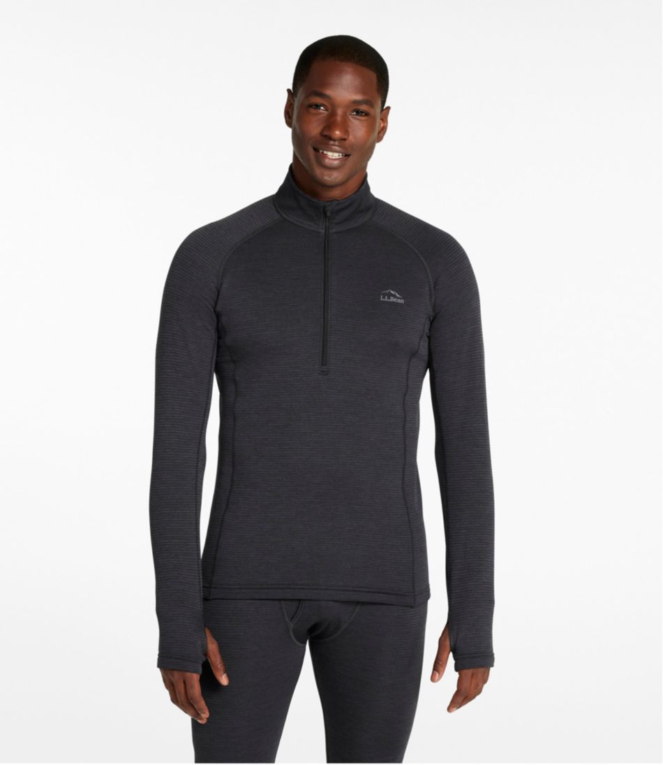 Men's Midweight Base Layer Crew Top, 1/4 Zip / L.L.Bean