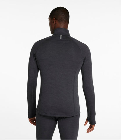 Men's Midweight Base Layer Crew Top, 1/4 Zip / L.L.Bean