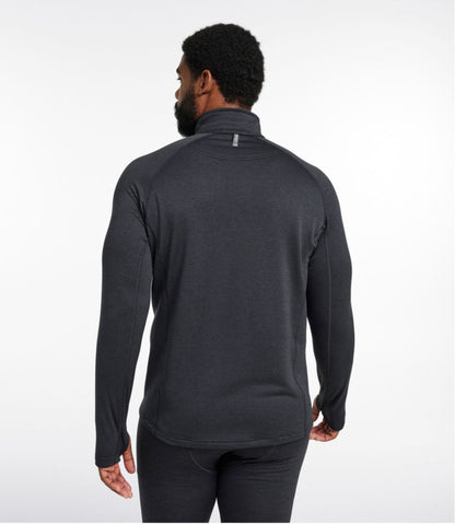 Men's Midweight Base Layer Crew Top, 1/4 Zip / L.L.Bean