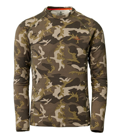 Men's Heavyweight Base Layer Crew Top, Print / L.L.Bean