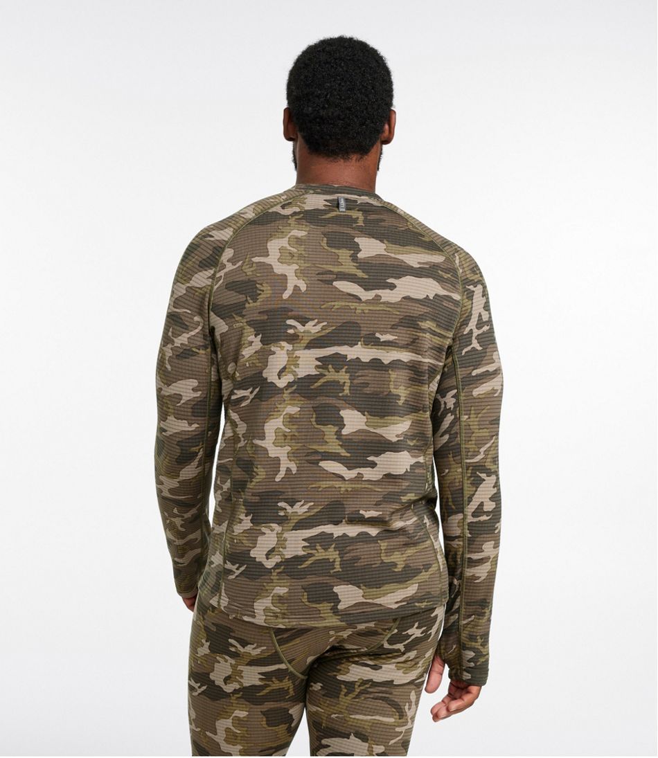 Men's Heavyweight Base Layer Crew Top, Print / L.L.Bean