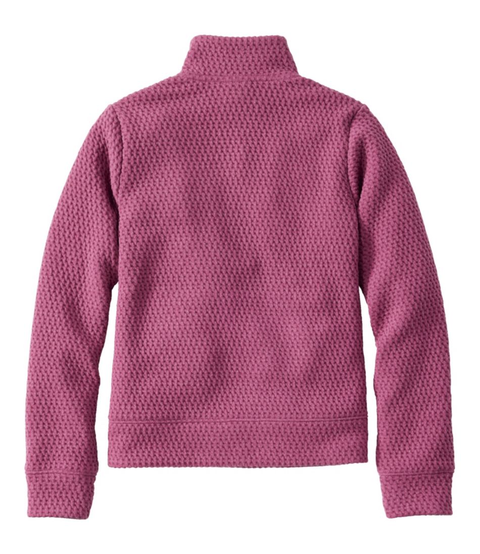 Kids' Ridgeknit Pullover, Glow-in-the-Dark Quarter-Zip / L.L.Bean