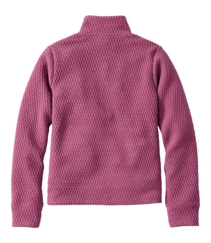 Kids' Ridgeknit Pullover, Glow-in-the-Dark Quarter-Zip / L.L.Bean